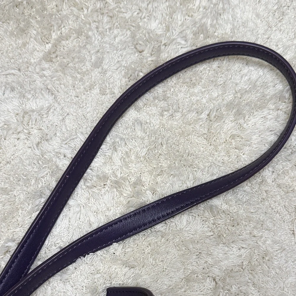 Tory Burch Dark Purple Crossbody Bag with Gold Accents - Picture 7 of 12